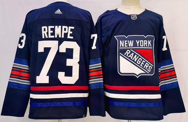 Men's New York Rangers Matt Rempe #73 Blue jersey